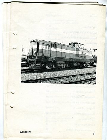 Handhavande av lok litt T45