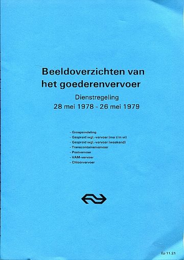 Beeldoverzichten van het goedernvervoer 1978/79