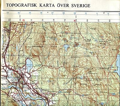 Topografisk karta: 13F Falun SV