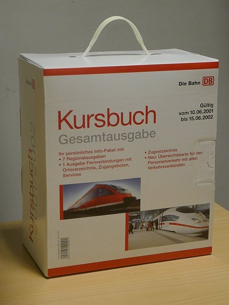 DB Kursbuch 10.06.2001-15.06.2002, Gesamtausgabe
