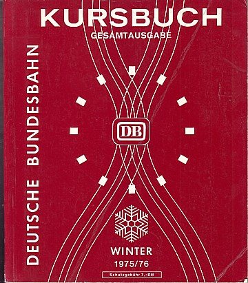 DB Kursbuch Winter 1975/76