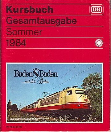 DB Kursbuch 1984 Sommer 