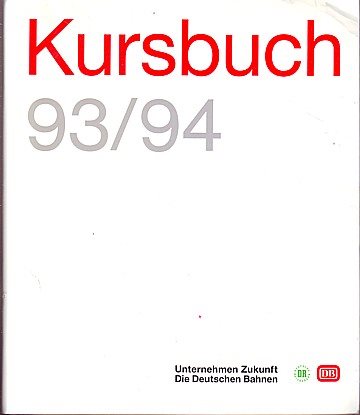 DB Kursbuch 93/94