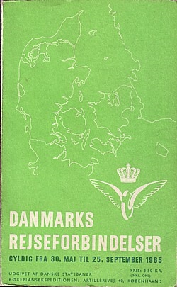 Danmarks Rejseforbindelser Sommartidtabellen 1965