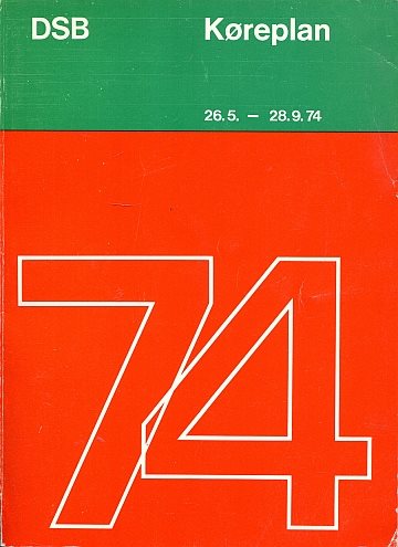 DSB Køreplan 74