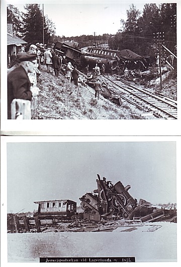 Järnvägsolyckor (6 foton 10x15 cm)