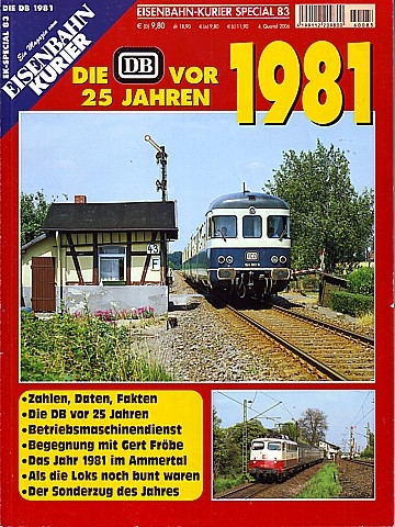 Die DB vor 25 Jahren. 1981