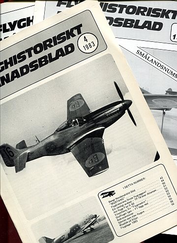 !** Flyghistoriskt månadsblad 3st