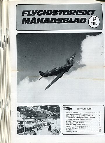 Flyghistoriskt Månadsblad 1983-84 (20 nr)