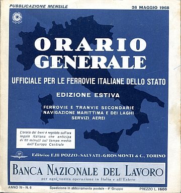 Orario Generale estivo 1968