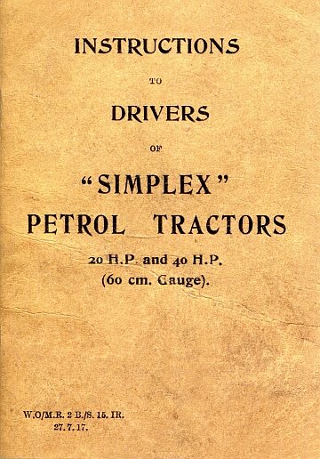 "Simplex" petrol tractors