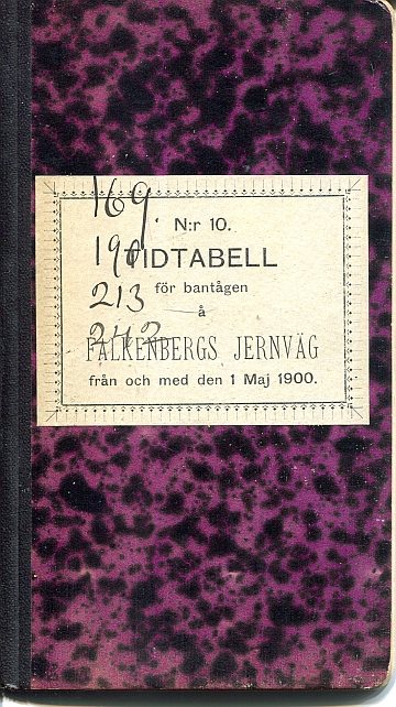 Falkenbergs Järnväg 1900