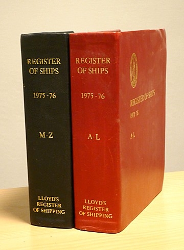 Lloyd’s Register of Ships 1975-76 (2 vol)