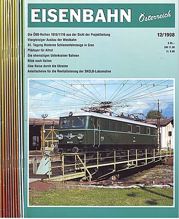 Eisenbahn 1998 (12 nr) 