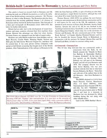 British-built Locomotives In Romania