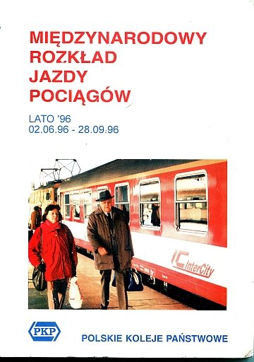 Miedzynarodowy Rozklad Jazdy Pociagów 1996