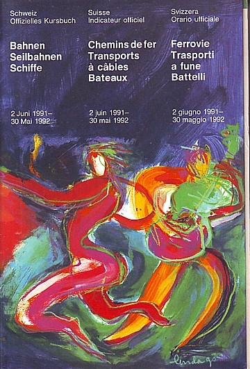 Schweiz. Offizielles Kursbuch 1991/1992