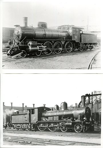 SJ ånglok (12 foton 13x18 cm)