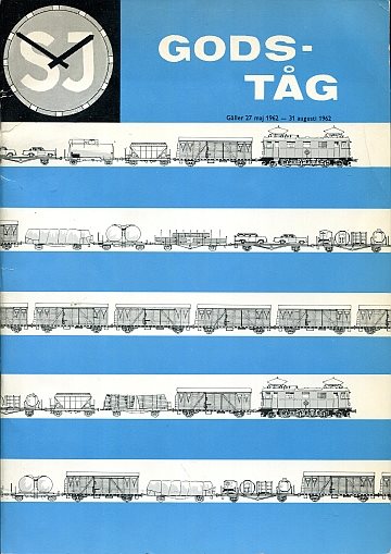 Godståg 27 maj-31 augusti 1962