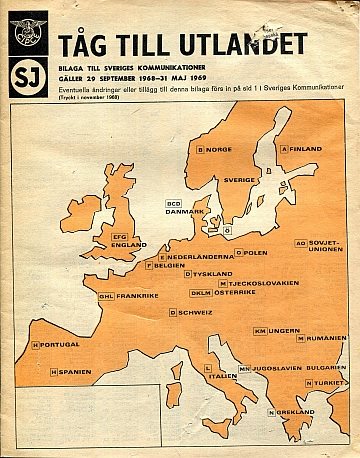 Tåg till utlandet 1968-69 vintern