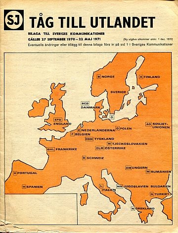 Tåg till utlandet 1970-71 vintern
