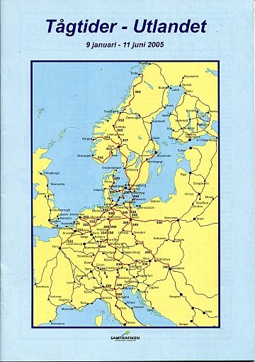 Tågtider - Utlandet 2005