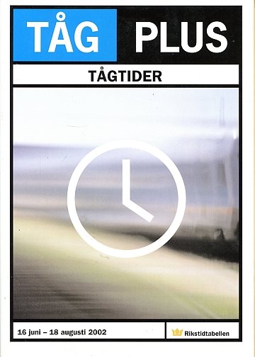 TågPlus Tågtider 2002-08-19--2003-06-14