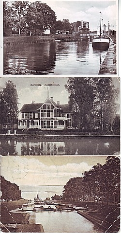 Göta kanal, 4 vykort