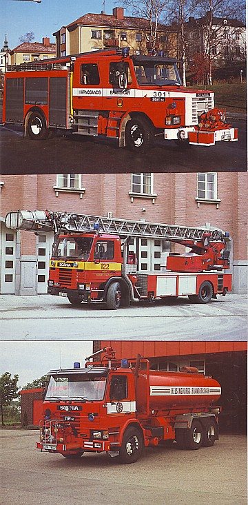 Brandbilsvykort (10 st)