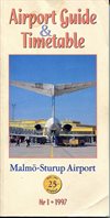 Malmö-Sturup Airport Guide & Timetabke 1997