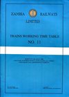  Zambia Railways working timetable 2000