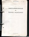 Arbetsuppdelningar för teknisk vagntjänst  (1954)