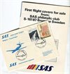 Minnesbrev SAS första flygning Belgrad-CPH