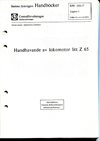 Handhavande av lokomotor litt Z65