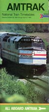 Amtrak National Train Timetables 1984/85