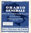 Orario Generale estivo 1968