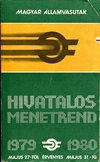 Hivatalos Menetrend 1978-1979