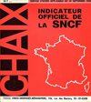Indicateur officiel de la SNCF hiver 1968