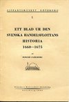 ** Ett blad ur den Svenska Handelsflottans historia 1660-1675